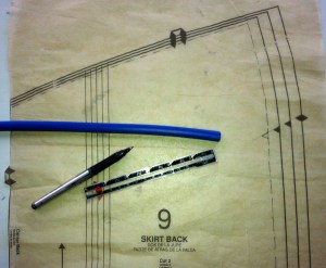 Grading the pattern to size 12
