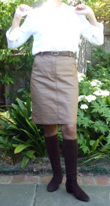 finished skirt - front view