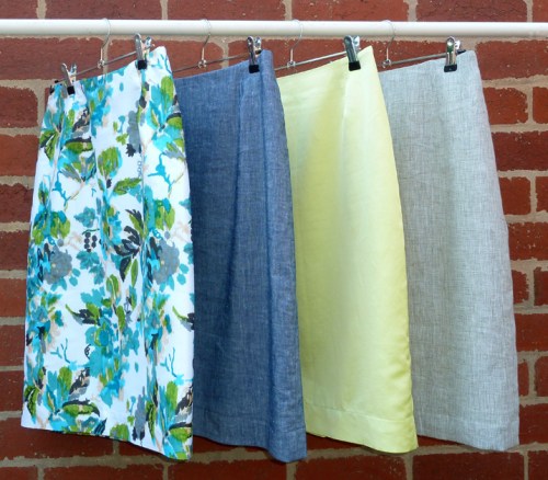 four skirts finished