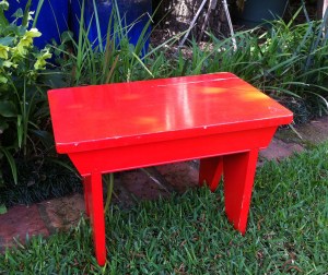 red stool in original condition