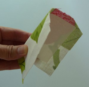 folding the lampshade covering