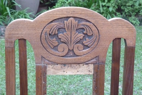 chair backrest detail restored