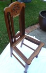 chair restored but not upholstered