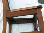 side view of restored chair not upholstered